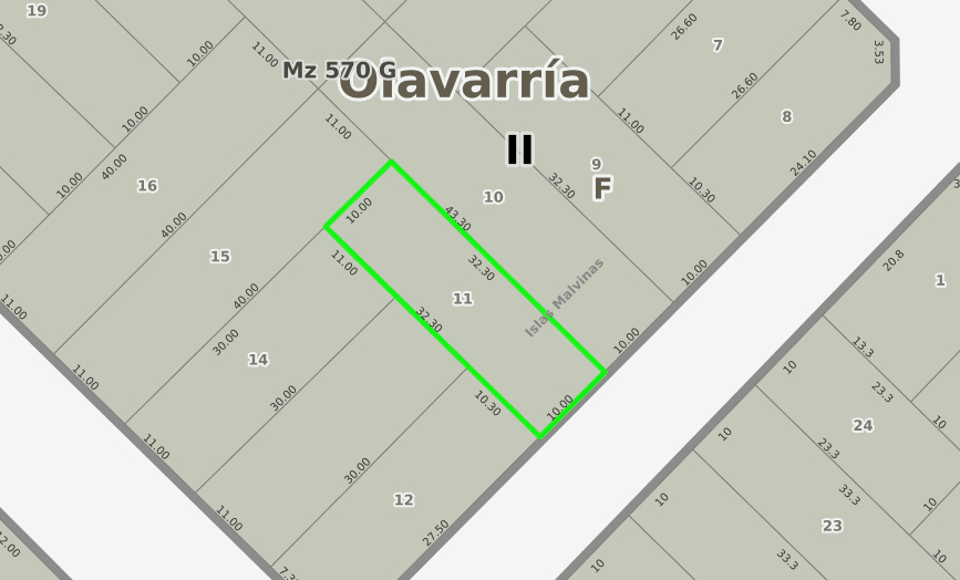 🌳 ¡LOTE DISPONIBLE!   📍Ubicado en Islas Malvinas 2033 - 2