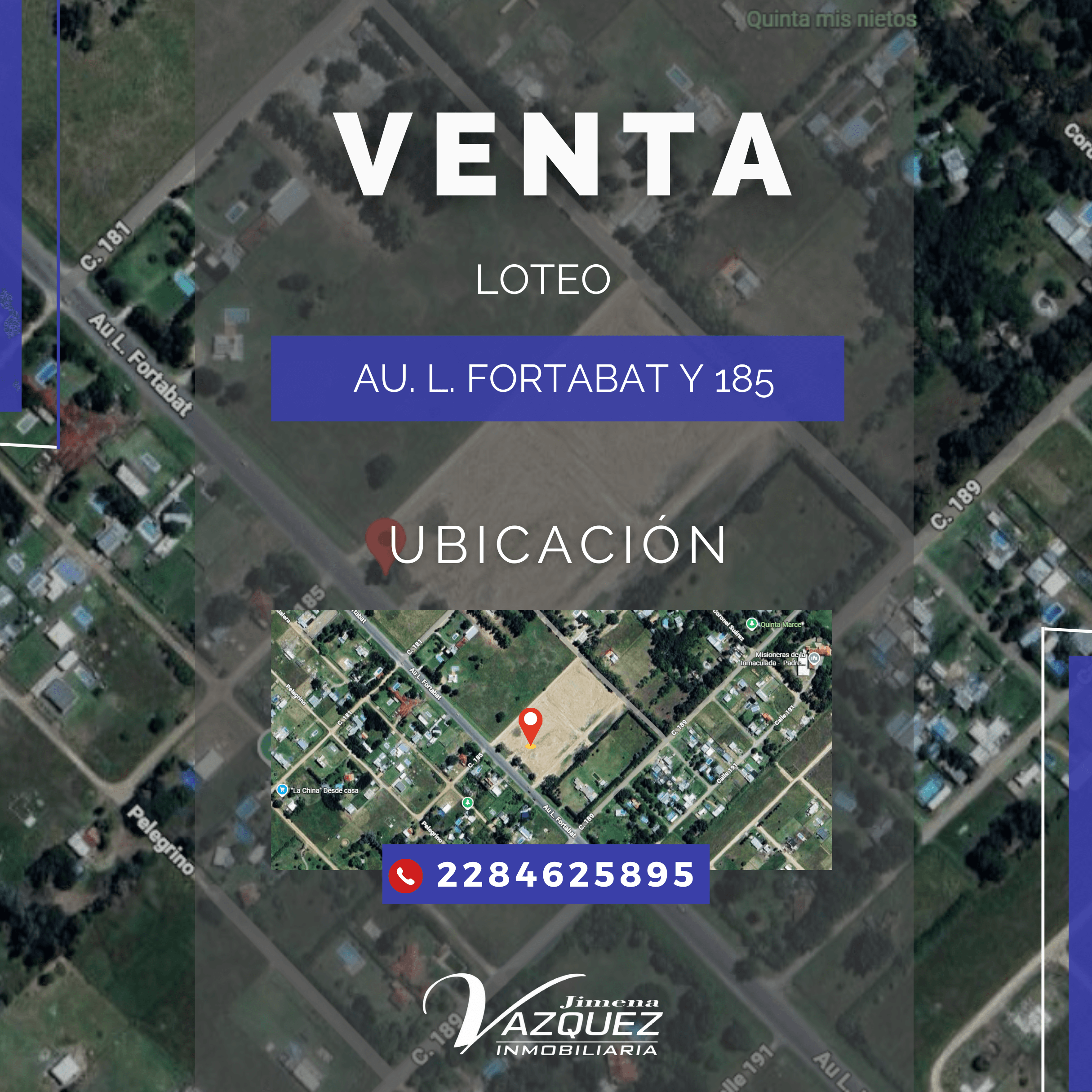 🌳 ¡LOTES DISPONIBLES!   📍Ubicado en Au. L. Fortabat y calle 185