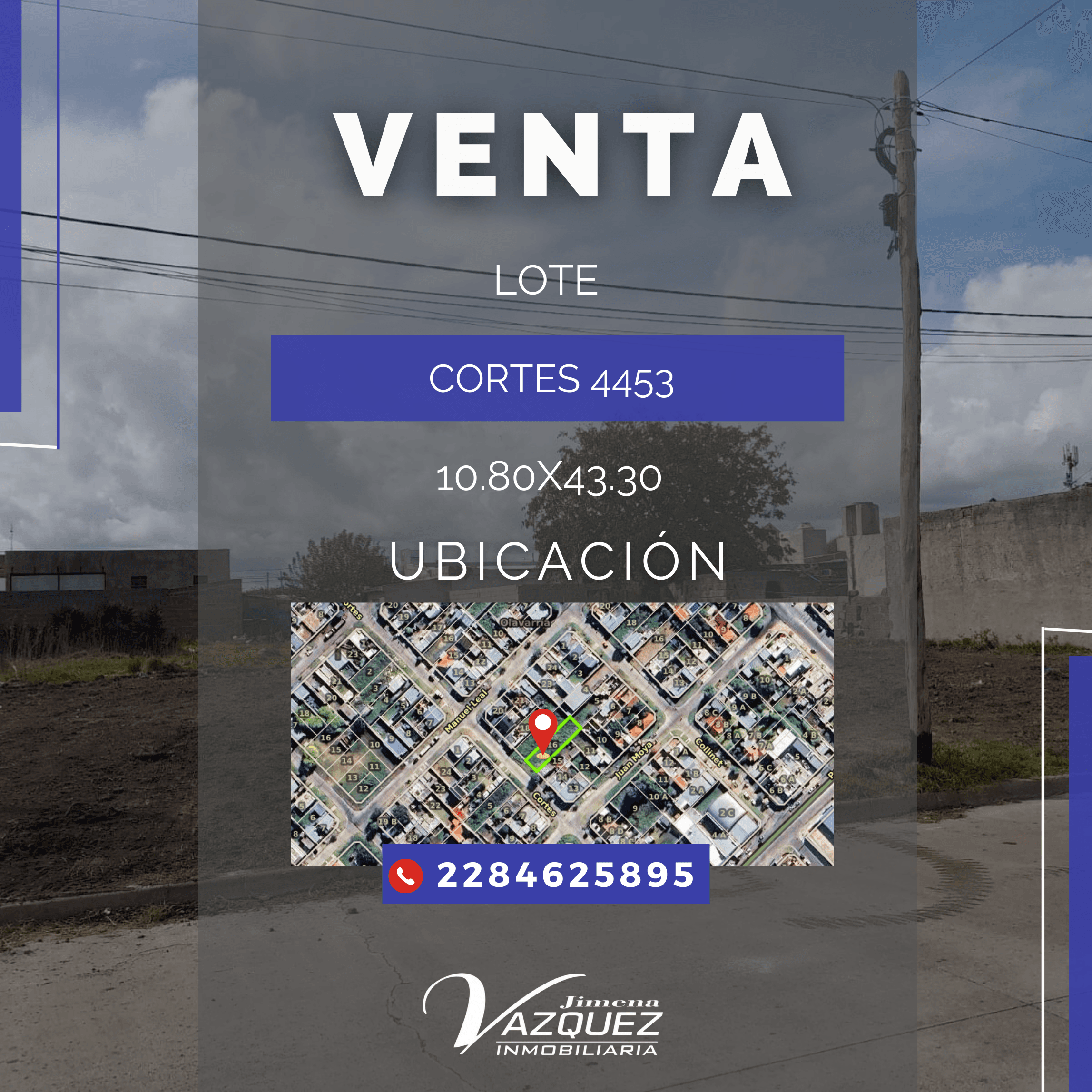 🌳 ¡LOTE DISPONIBLE!   📍Ubicado en Cortes 4453