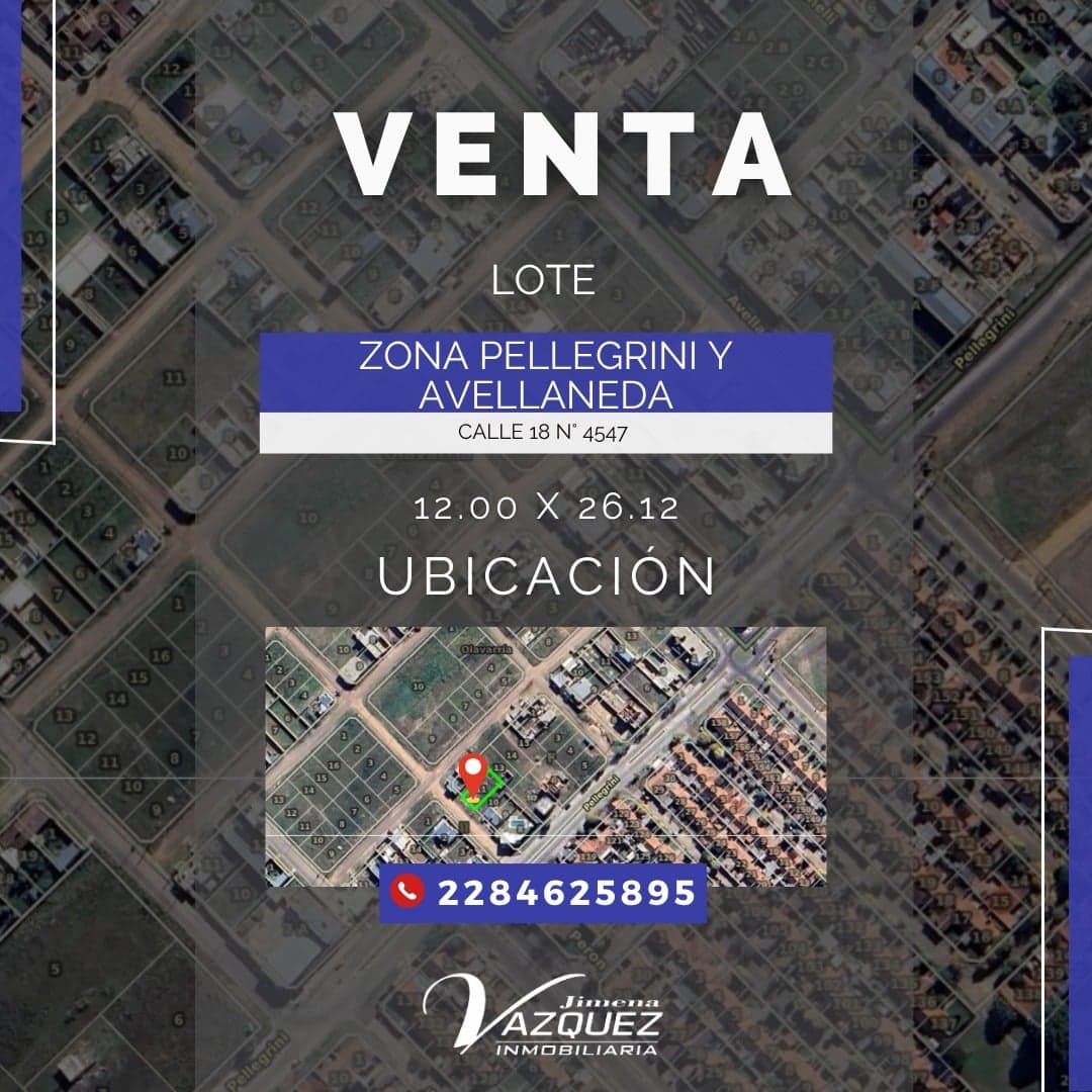🌳 VENTA | Excelente Lote ubicado en Zona Pellegrini y Avellaneda 📍 Calle 18 N°4547