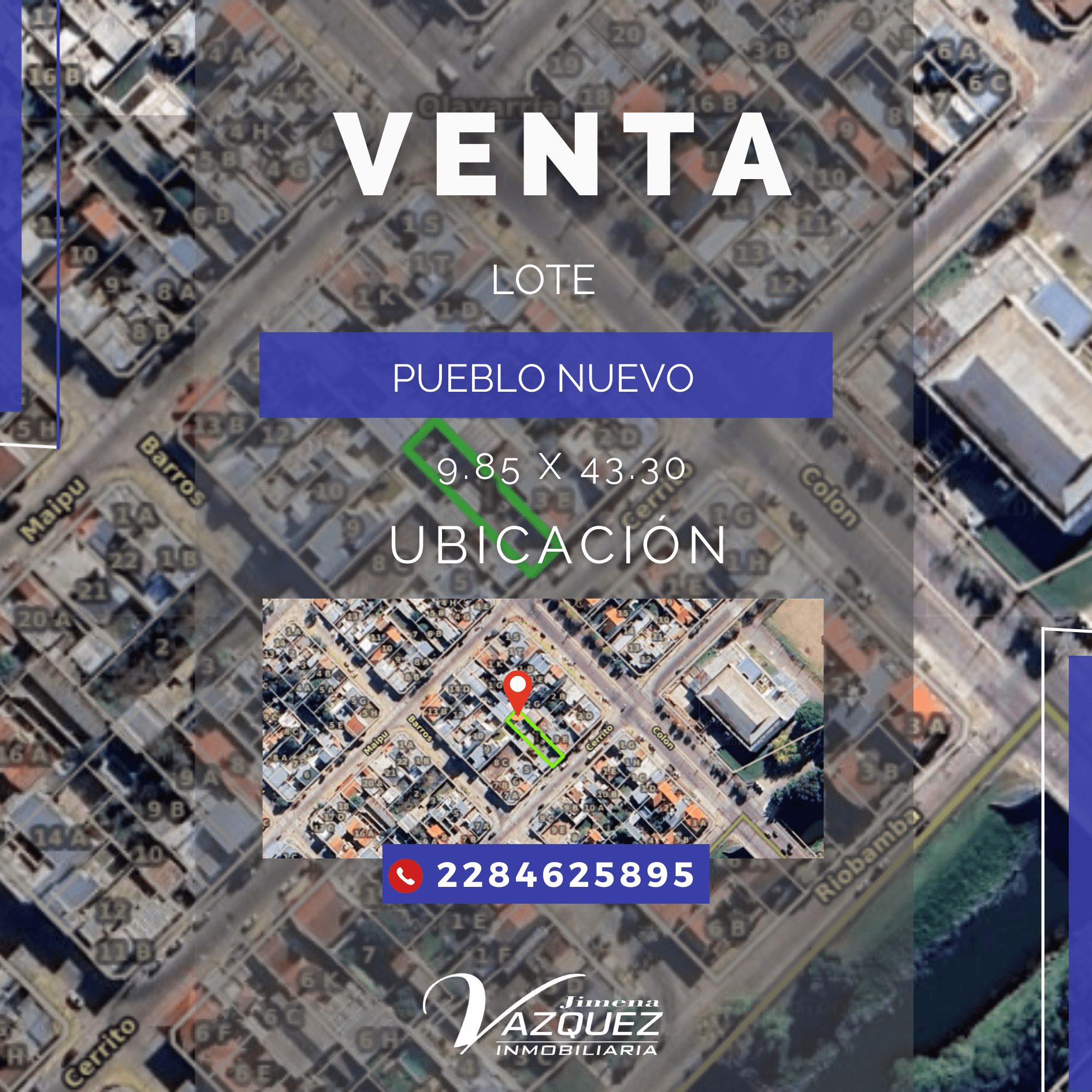 Excelente lote en Pueblo Nuevo 📍